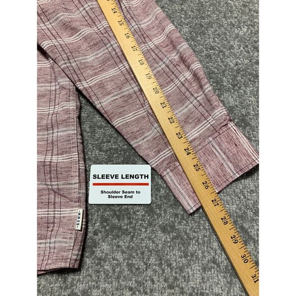 Rowm Dress Shirt Men Size 3XT Tall Pink Striped Button Up Collared Long Sleeve - Picture 11 of 14